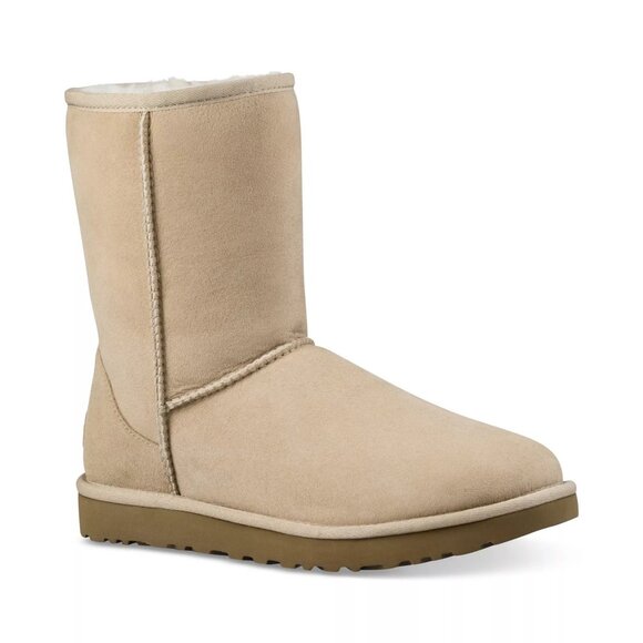 UGG Womens Comfortable Round Toe Classic II Short Boots Sand Size 11M NIB - Picture 3 of 7